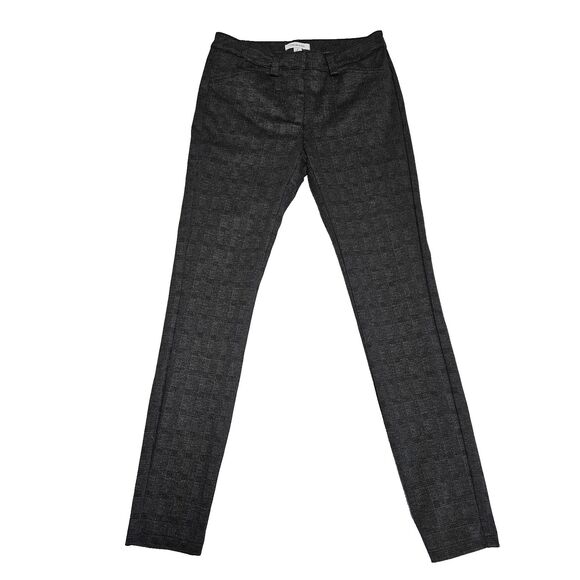 Calvin Klein Trousers Size 2 Dark Gray Plaid Dark Academia - Picture 1 of 14
